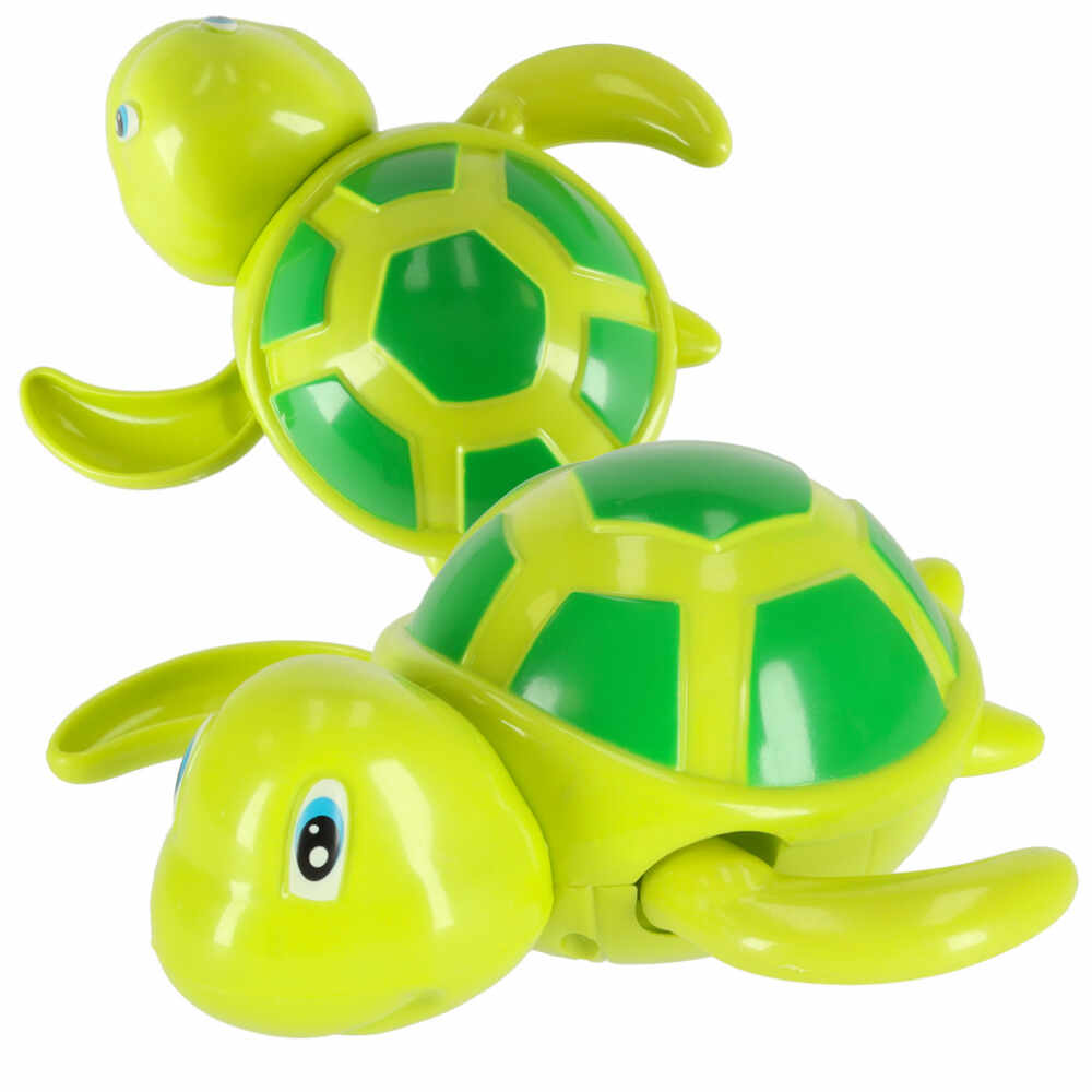 Jucarie de baie cu cheita Green Turtle 12cm