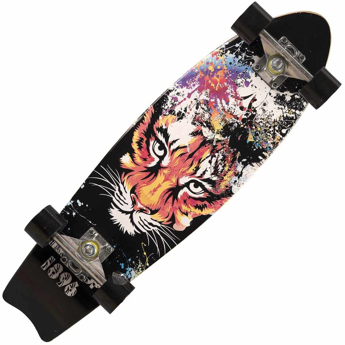 Skateboard Action One, Aluminiu, 70 x 29 cm, Multicolor, Just a cat