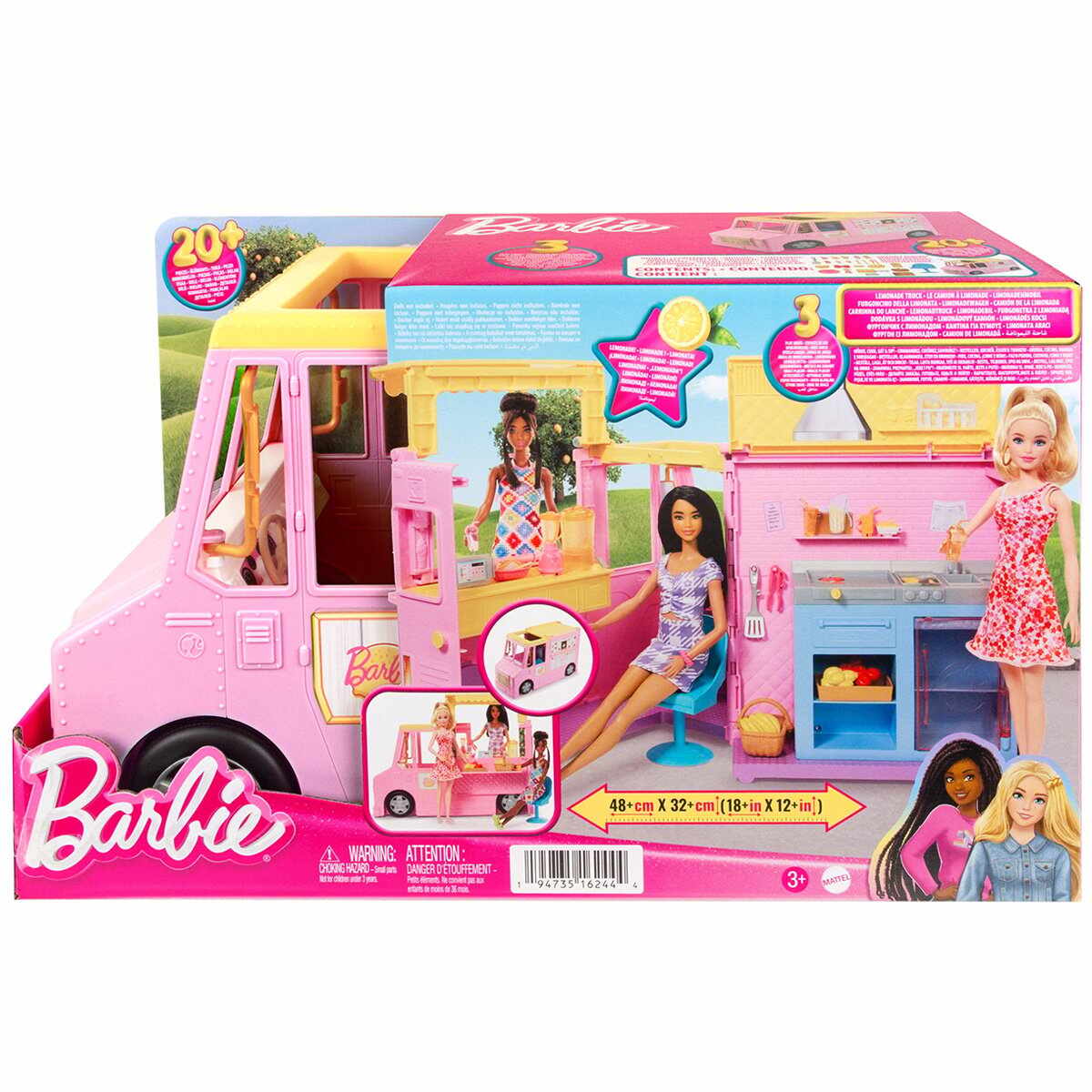 Camionul pentru limonada, Barbie, 25 piese, HPL71