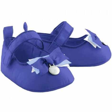 Pantofi albastri din material textil (9286) cu bareta, 16