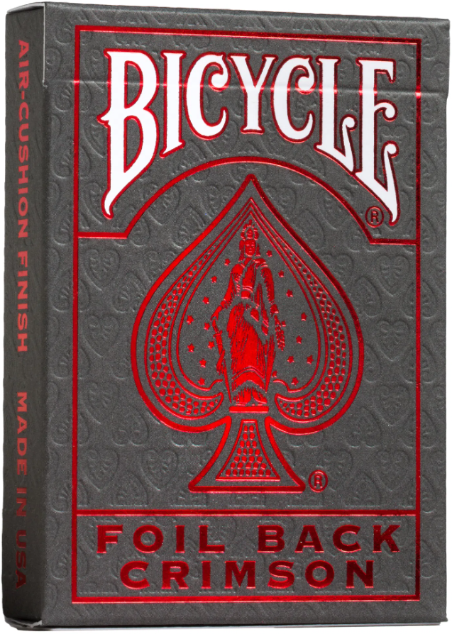 Carti de joc - Metalluxe - Foil Back Crimson | Bicycle