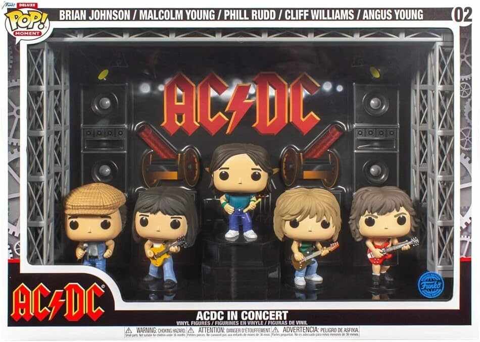 Set 5 figurine - Pop! Moments: AC/DC In Concert | Funko