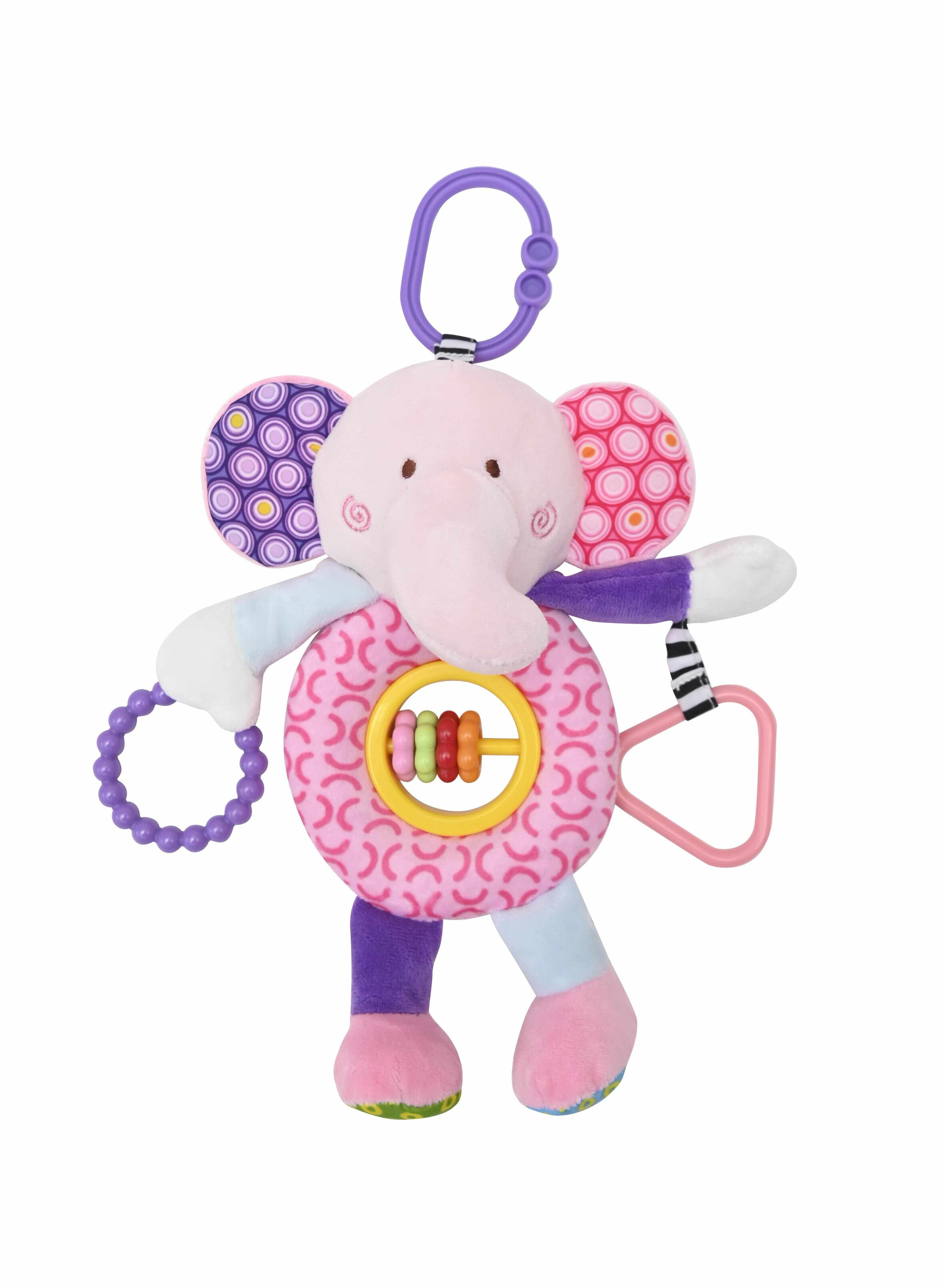 Jucarie cu activitati pentru bebelusi Lorelli Active Toy Elephant Pink