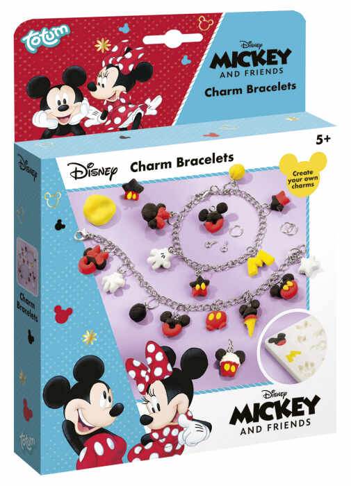 Set creativ DIY Bratari cu pandantive Disney Mickey si prietenii