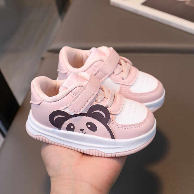 Adidasi roz pentru fetite - Love panda