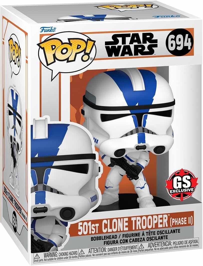 Figurina - Pop! Star Wars: 501st Clone Trooper (Phase II) | Funko