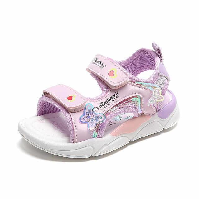Sandale lila pentru fetite - Butterfly