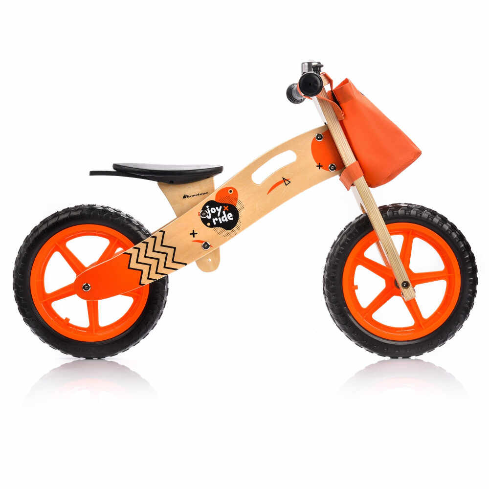 Bicicleta fara pedale din lemn Joy Ride Balance Orange