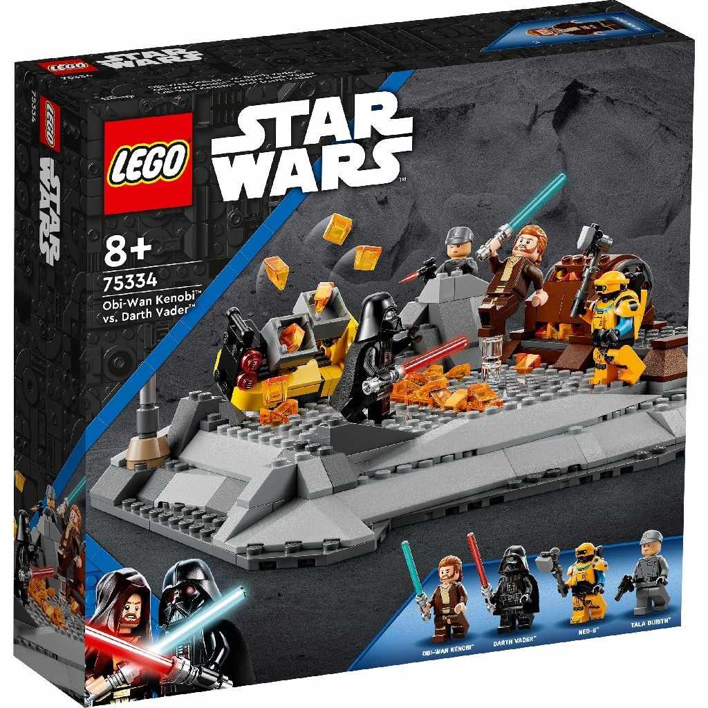 LEGO Star Wars 75334 - Obi-Wan Kenobi versus Darth Vader, 408 piese | LEGO