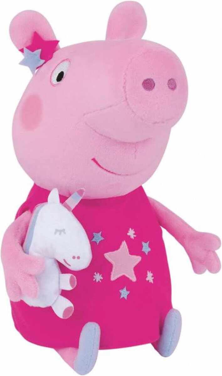 Jucarie de plus - Peppa Pig cu mascota unicorn | Jemini