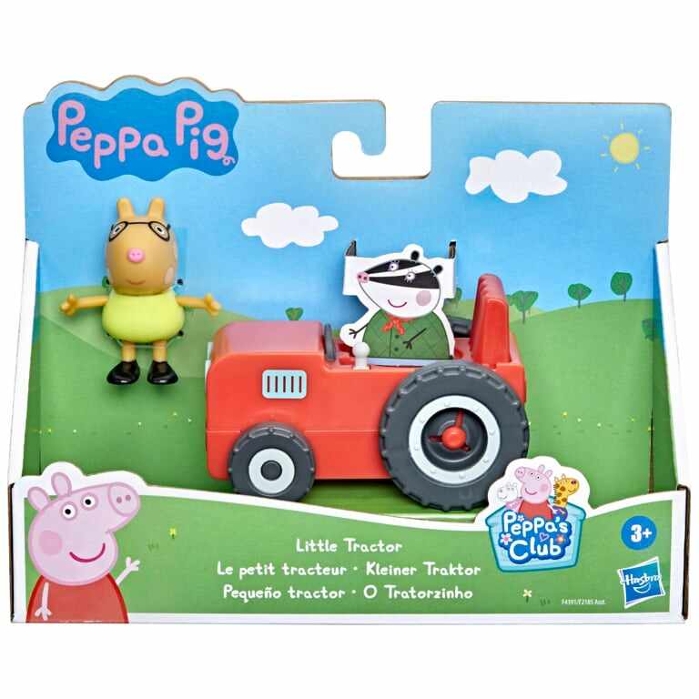 Set figurina si mini vehicul, Peppa Pig, Little Tractor, F4391