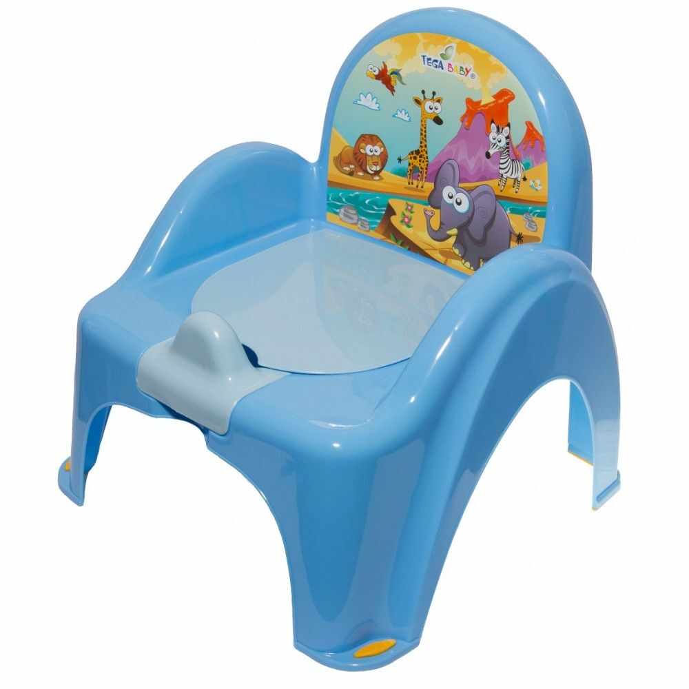Mini toaleta Tega-Baby Safari, Albastru