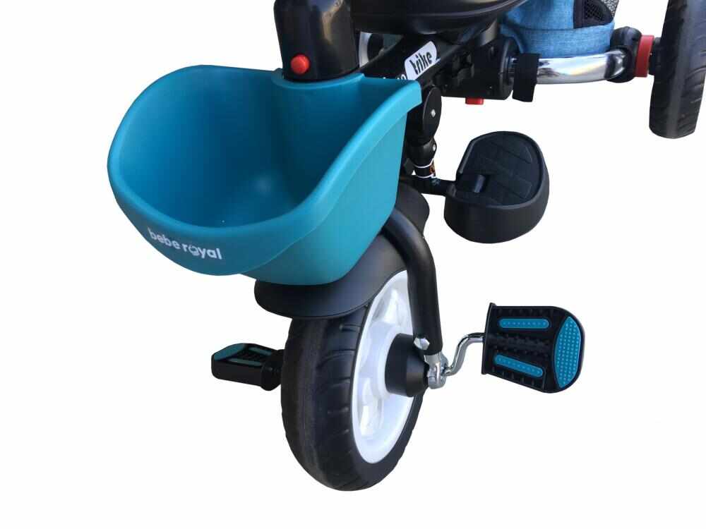 Tricicleta pliabila cu sezut reversibil Bebe Royal Milano Albastru