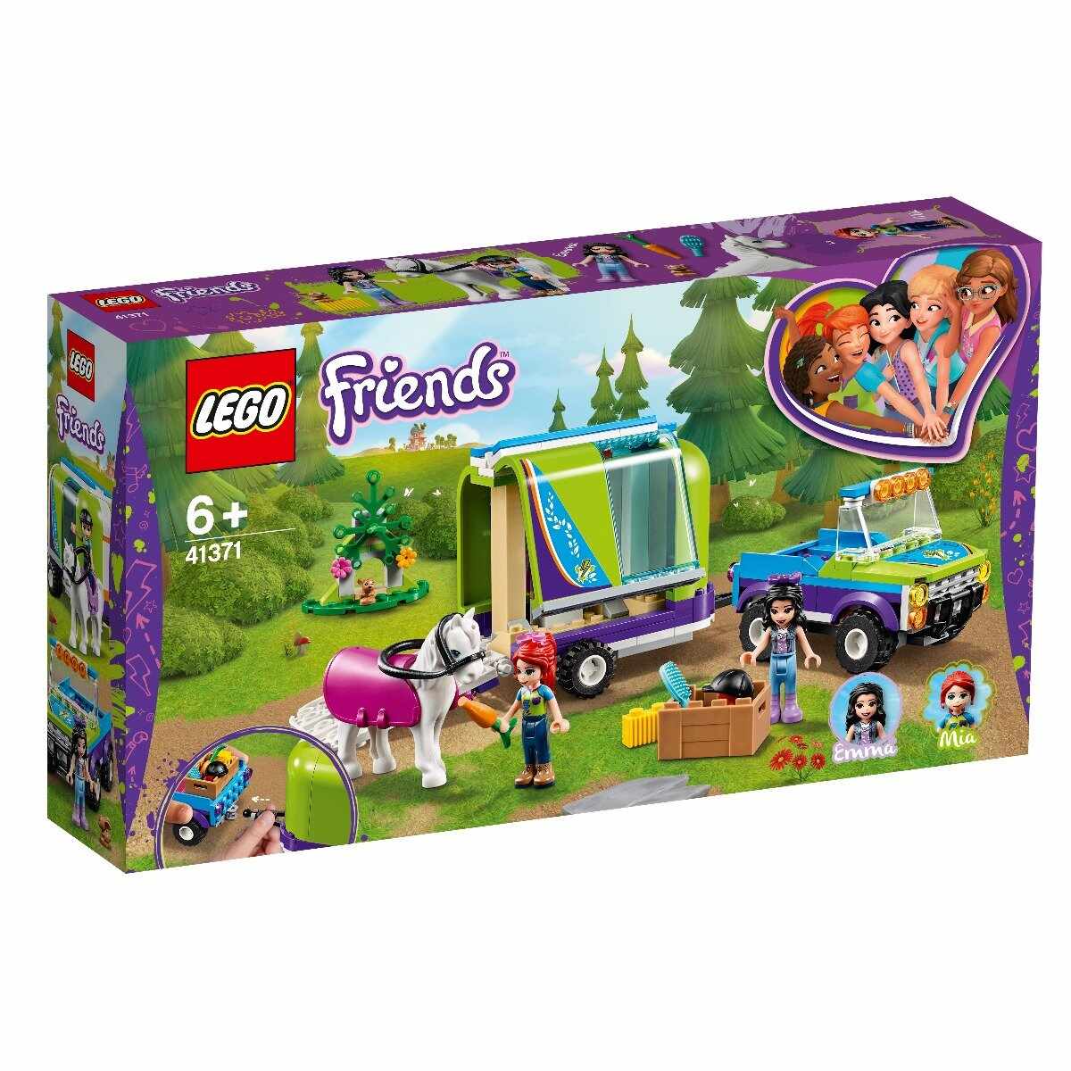 LEGO® Friends - Remorca de transport cai a Miei (41371)