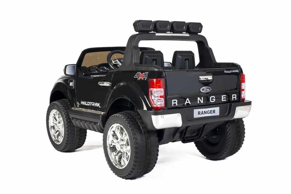 Masinuta electrica Ford Ranger Wildtruck 12V cu scaun de piele Black