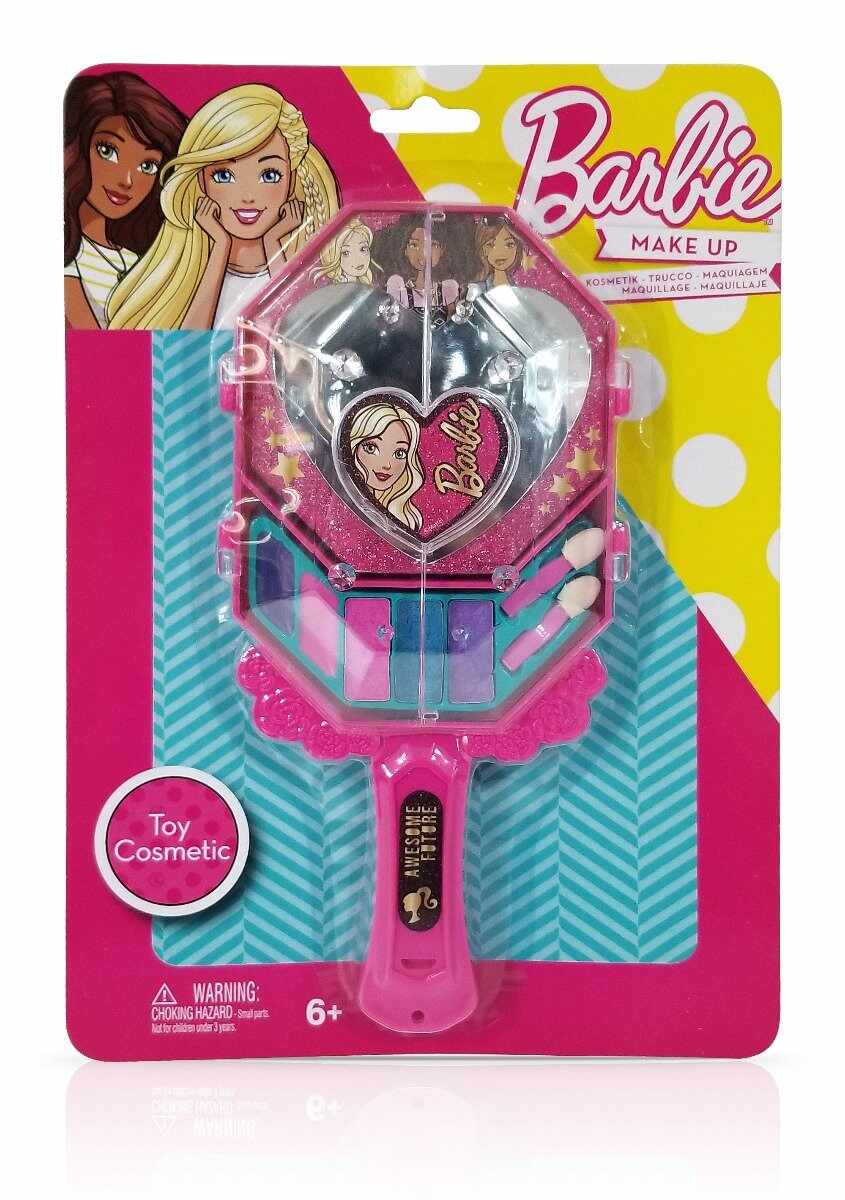 Set de cosmetice cu oglinda, Barbie