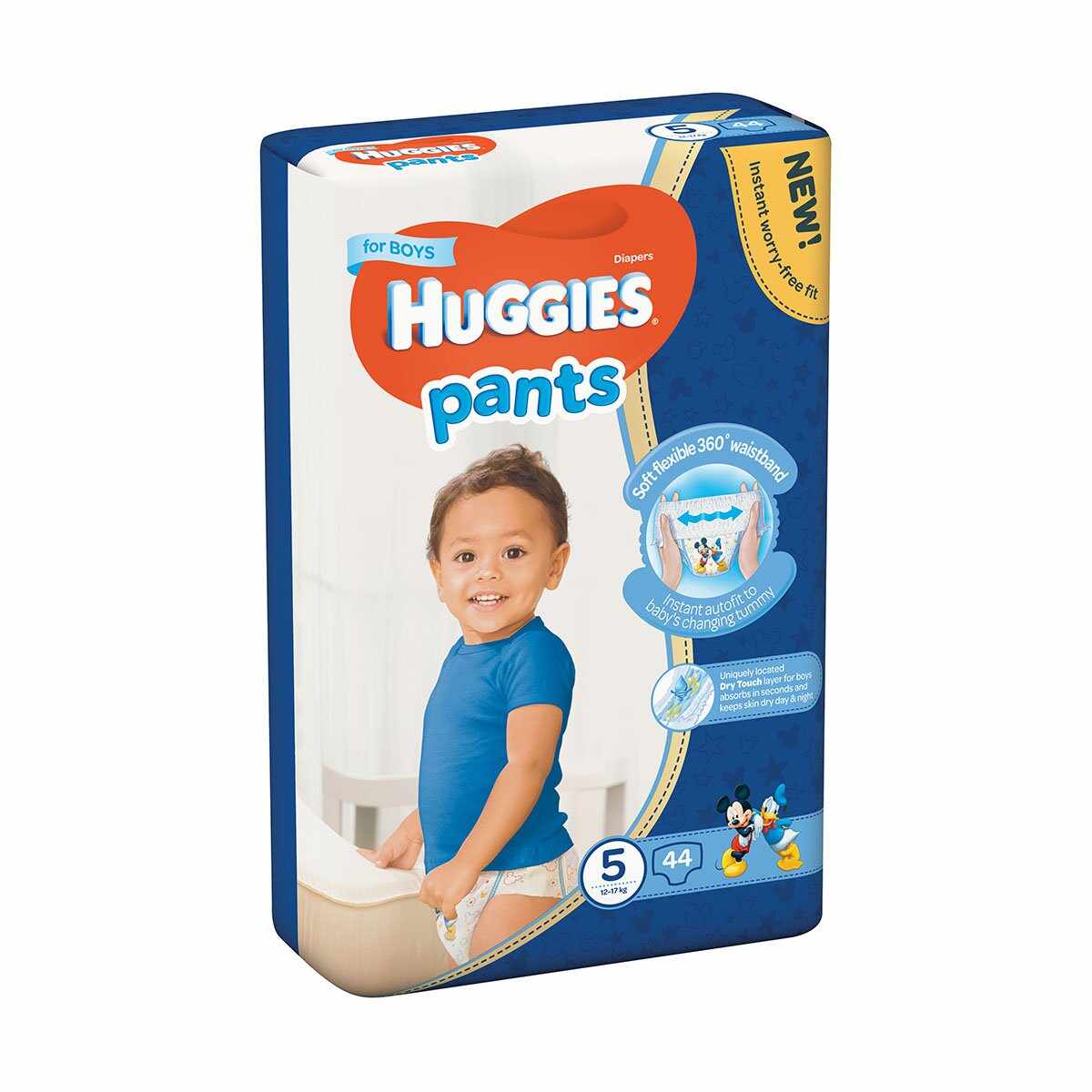 Scutece Huggies Mega Pants Boys, Nr 5, 12 - 17 Kg, 44 buc