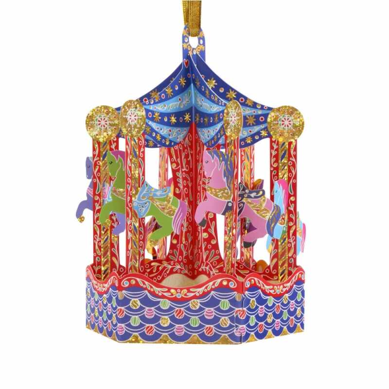 Ornament de brad Craciun Santoro Baubles Carousel