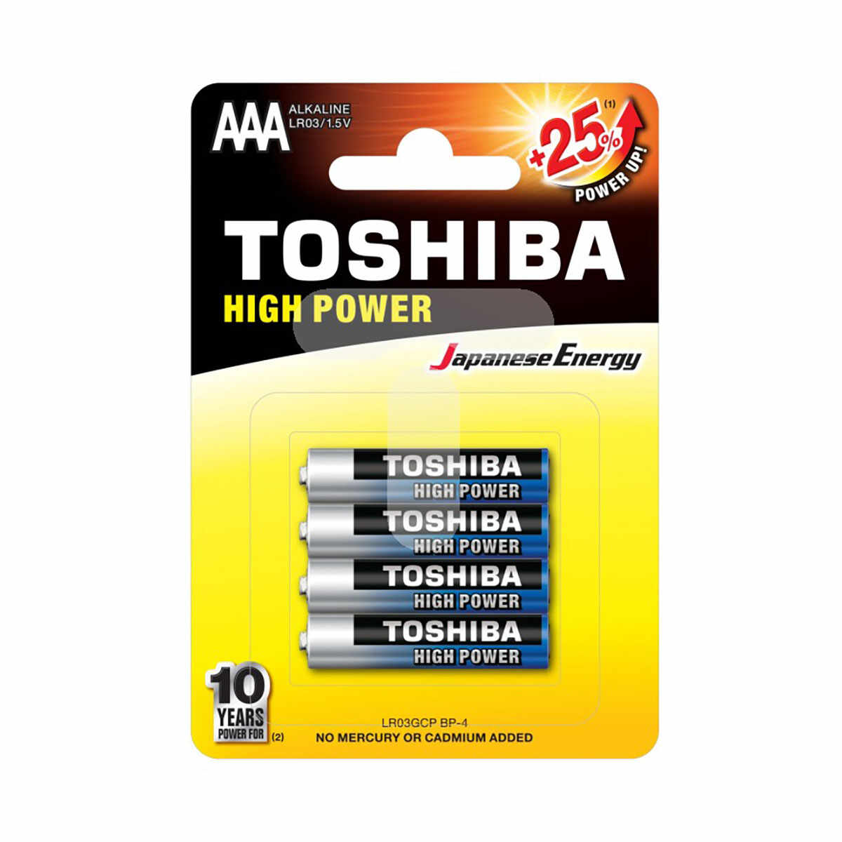 Set 4 baterii Toshiba High Power R3 ALK Blue Line AAA