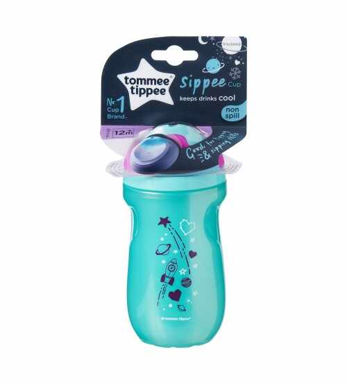 Cana Sippee Izoterma ONL Tommee Tippee 260 ml 12luni+ Turquoise