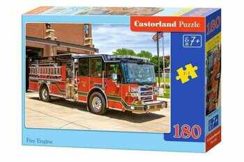Puzzle Masina de pompieri, 180 piese