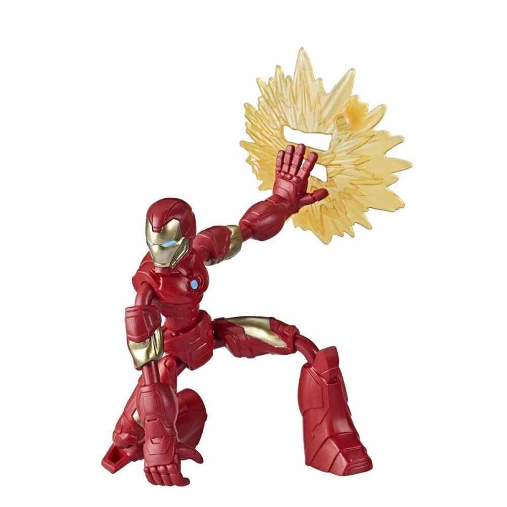 Figurina flexibila Avengers Bend and Flex, Iron Man (E7870)