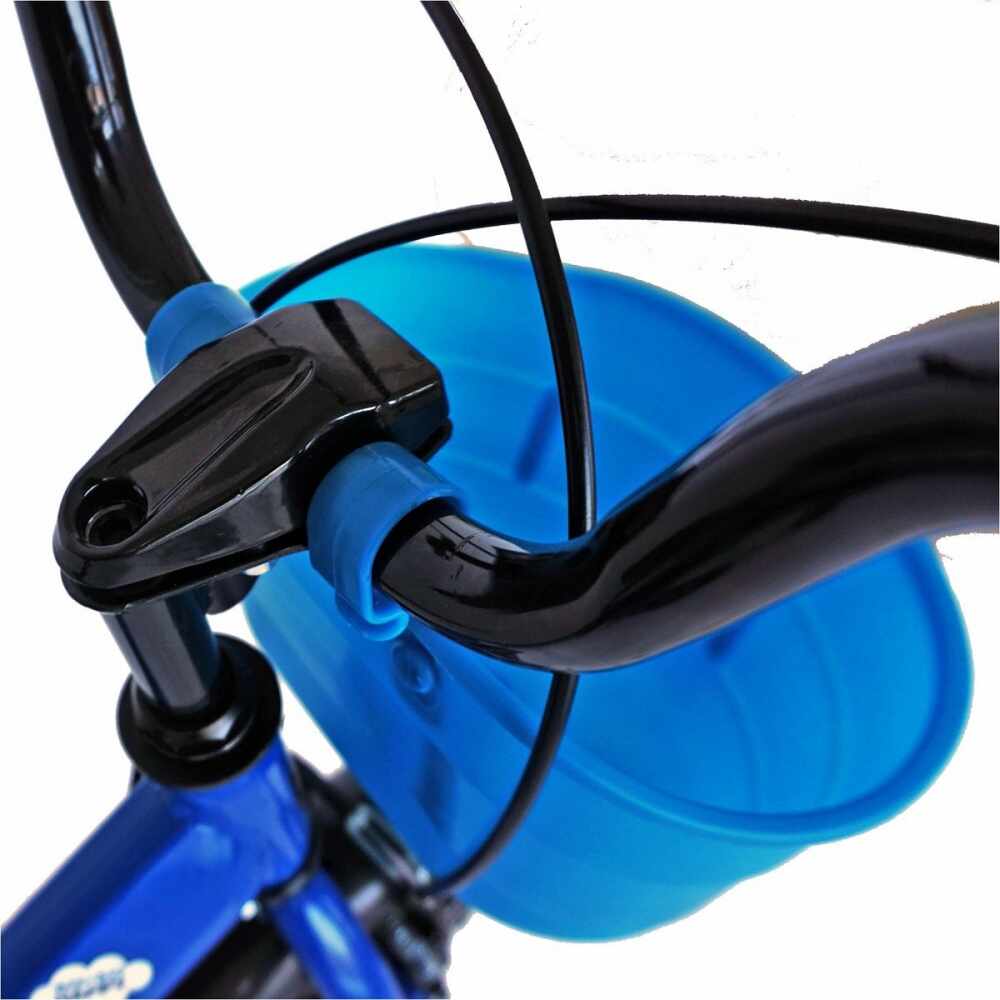 Bicicleta Carpat C1401C 14 V-Brake cosulet si roti ajutatoare 3-5 ani albastrunegru