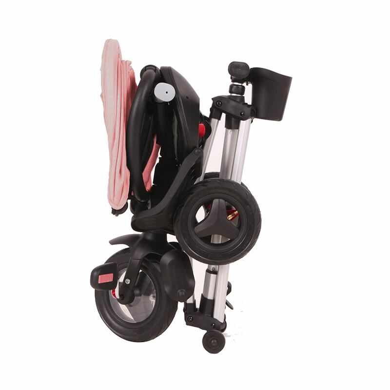 Tricicleta ultrapliabila cu roti Eva Qplay Nova roz