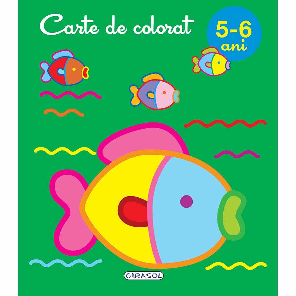 Carte Editura Girasol, Carte de colorat 5-6 ani