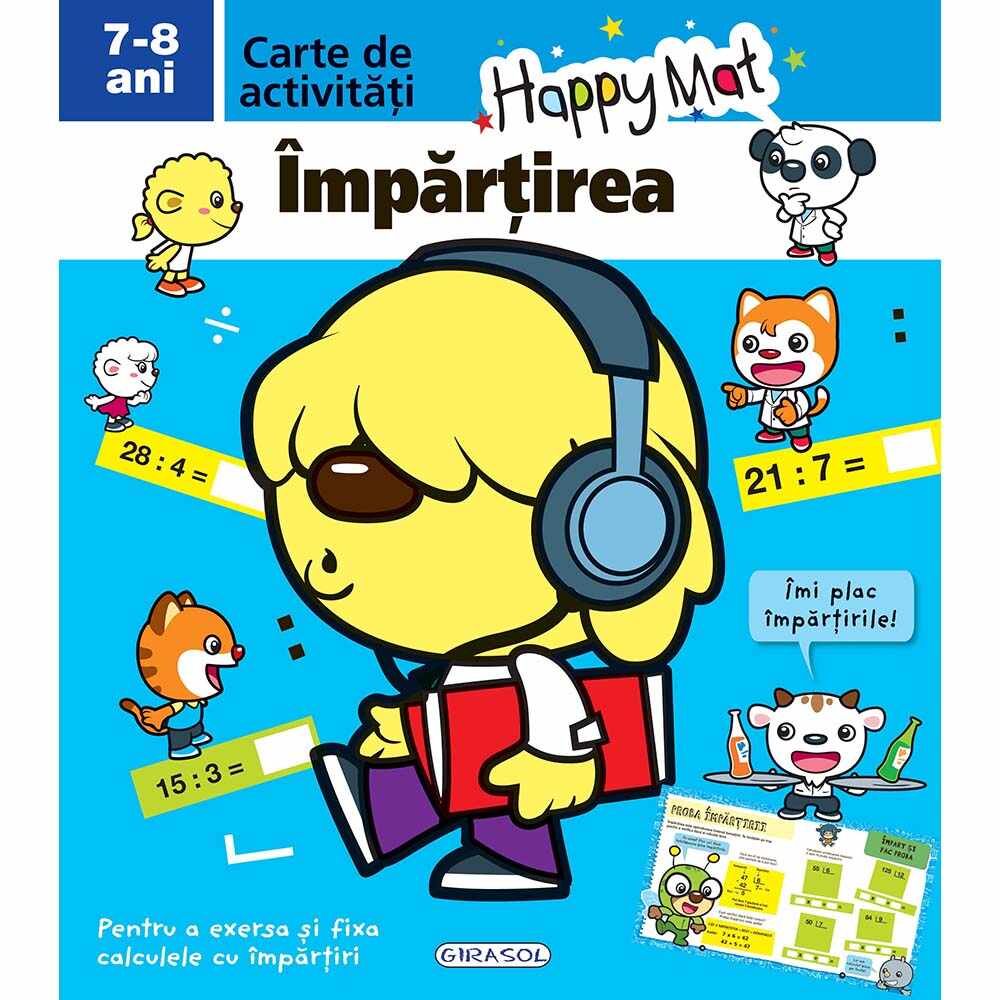 Carte Editura Girasol, Happy Mat - Impartirea 7-8 ani