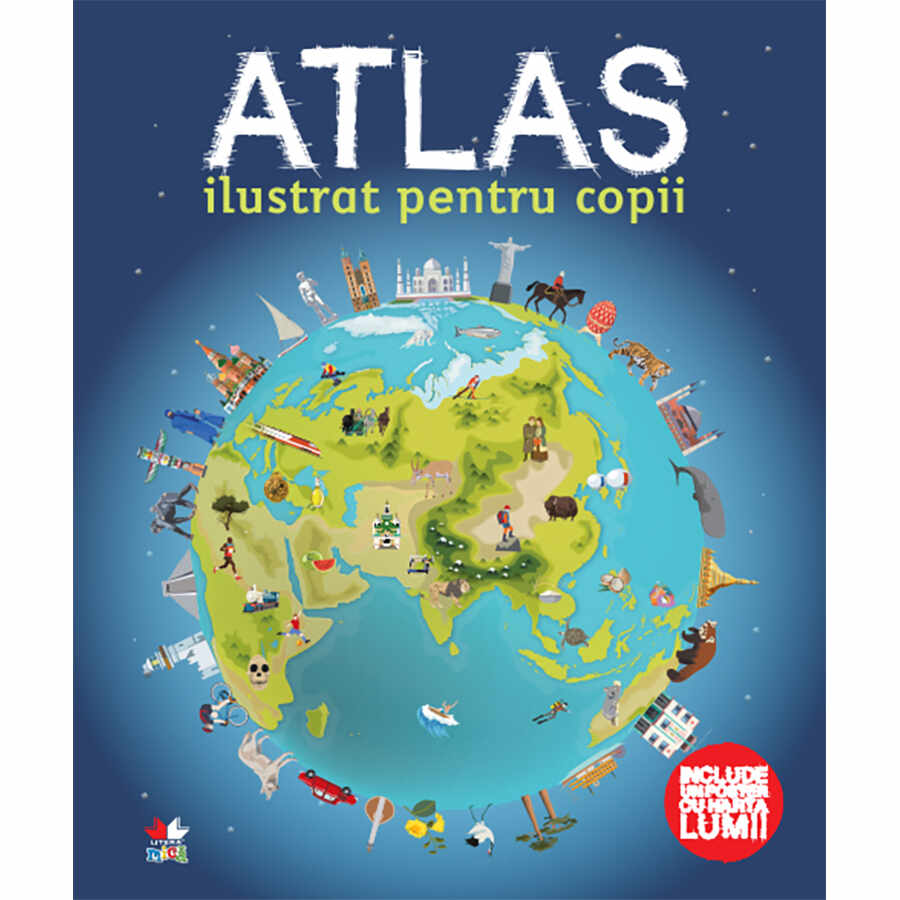 Carte Editura Litera, Atlas ilustrat pentru copii
