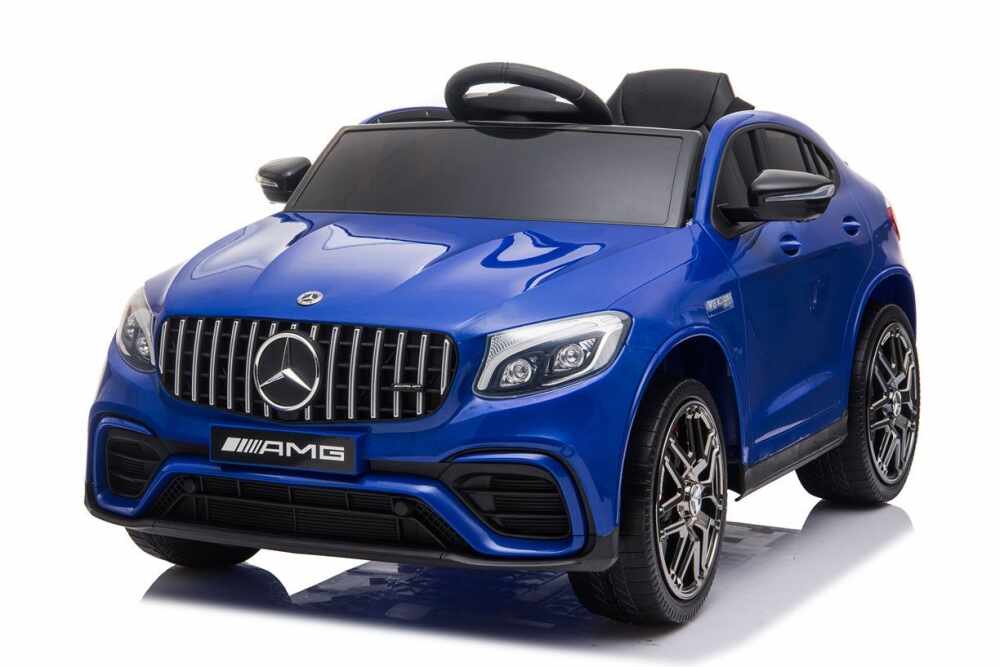 Masinuta electrica cu suspensii si roti EVA Mercedes-Benz AMG GLC Coupe Blue
