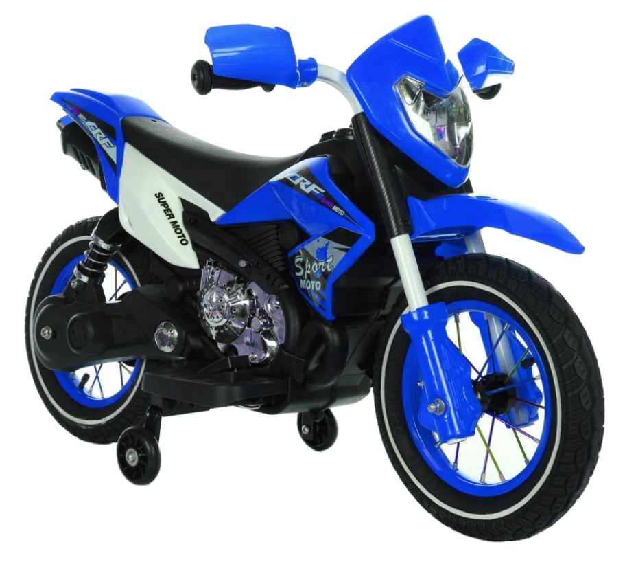 Motocicleta electrica cu roti gonflabile Super Moto Blue