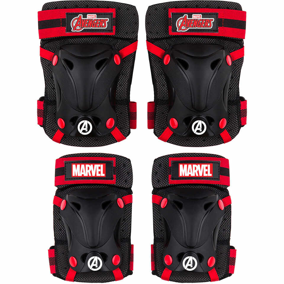 Set protectie Skate cotiere, genunchiere si incheieturi Avengers Seven