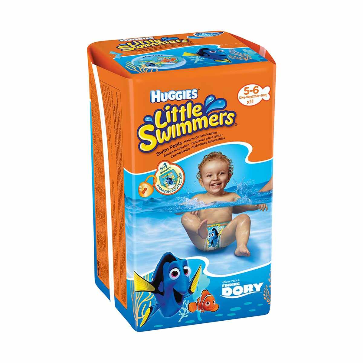 Scutece Huggies Little Swimmers, Nr 5-6, 12 - 18 Kg, 11 buc