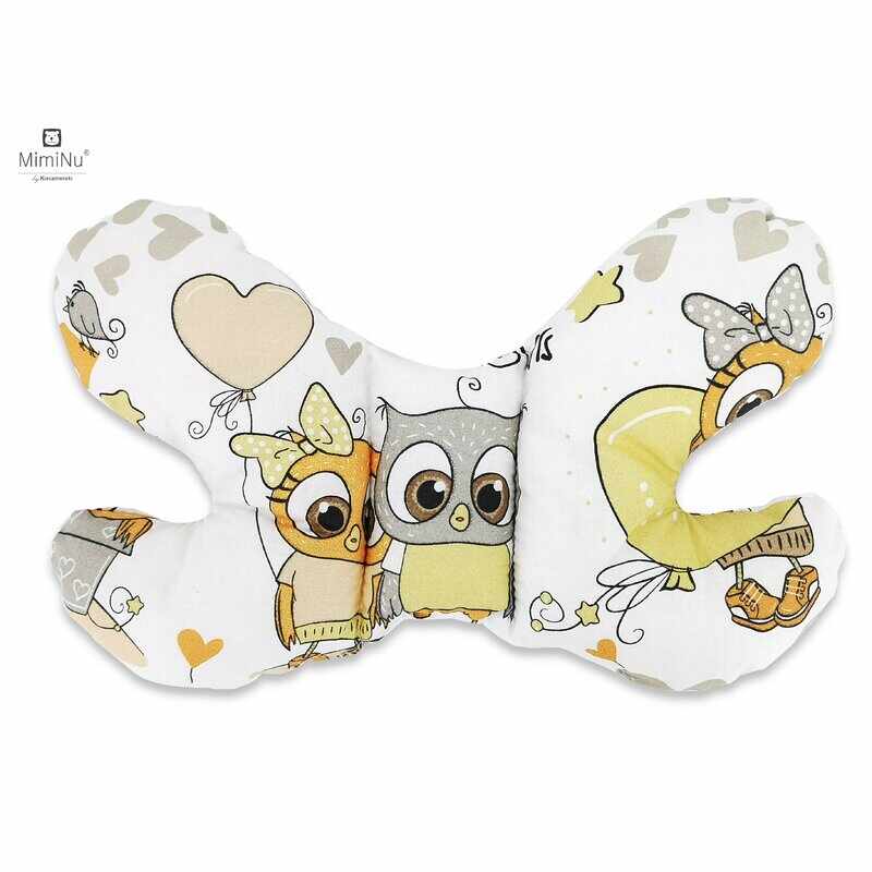 Perna bebelusi Butterfly Cute owls beige MimiNu