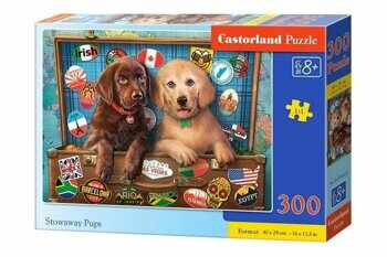 Puzzle Stowaway Pups, 300 piese