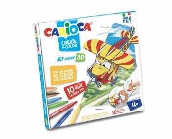 Set articole creative Carioca Create and Color - Jet Junior 3D