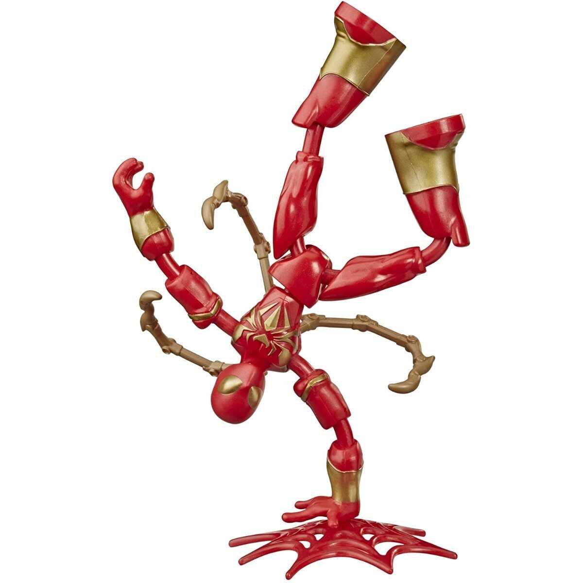 Figurina flexibila Spiderman Bend and Flex, Iron Spider E8972