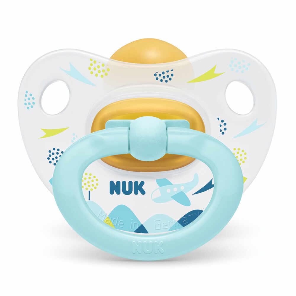Suzeta Nuk Happy Kids Latex M1 Bleu 0-6 luni