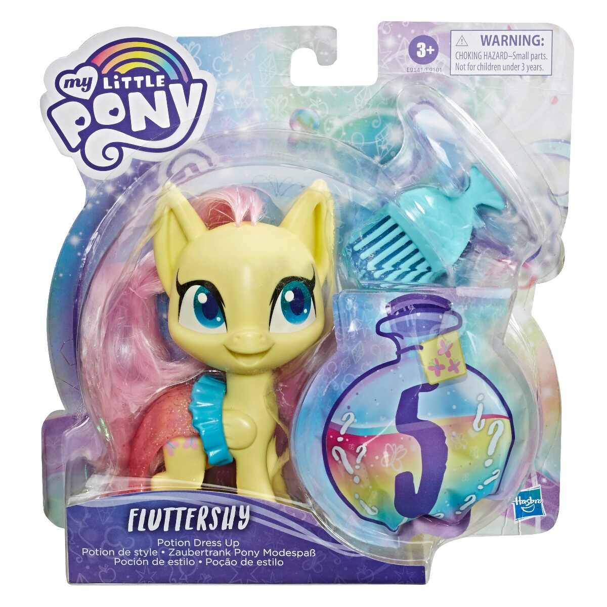 Figurina cu accesorii surpriza My Little Pony Potiunea Magica, Fluttershy E9141