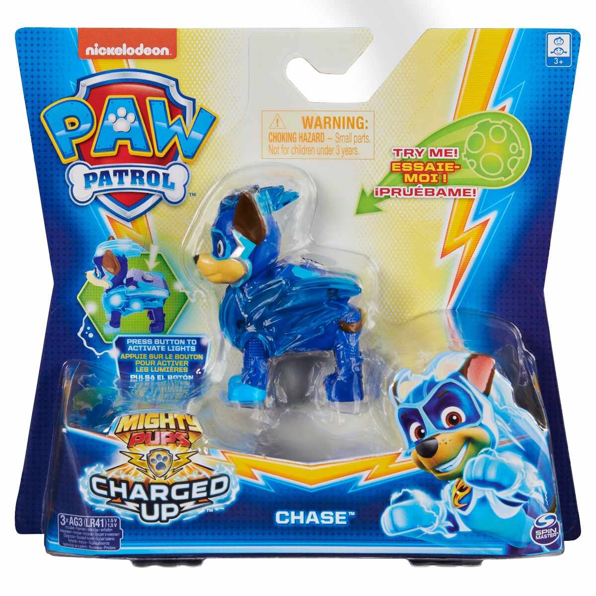 Figurina Paw Patrol Mighty Pups, Chase 20122532