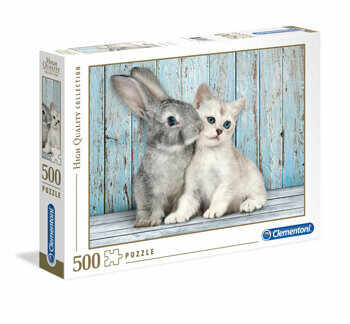 Puzzle High Quality Cat & Bunny, 500 piese