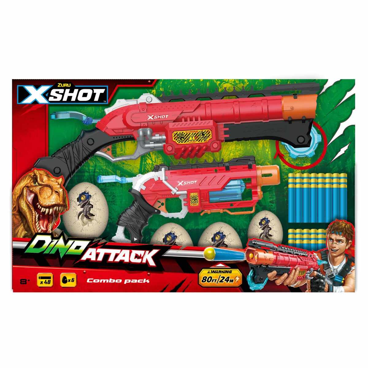 Set Blaster Dino Attack Combo Pack, 48 proiectile