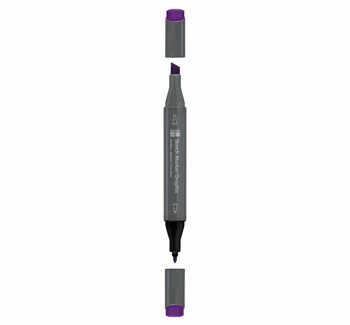 Marker pentru schite cu doua capete Graphix Marabu, 1-7 mm, Brilliant Violet