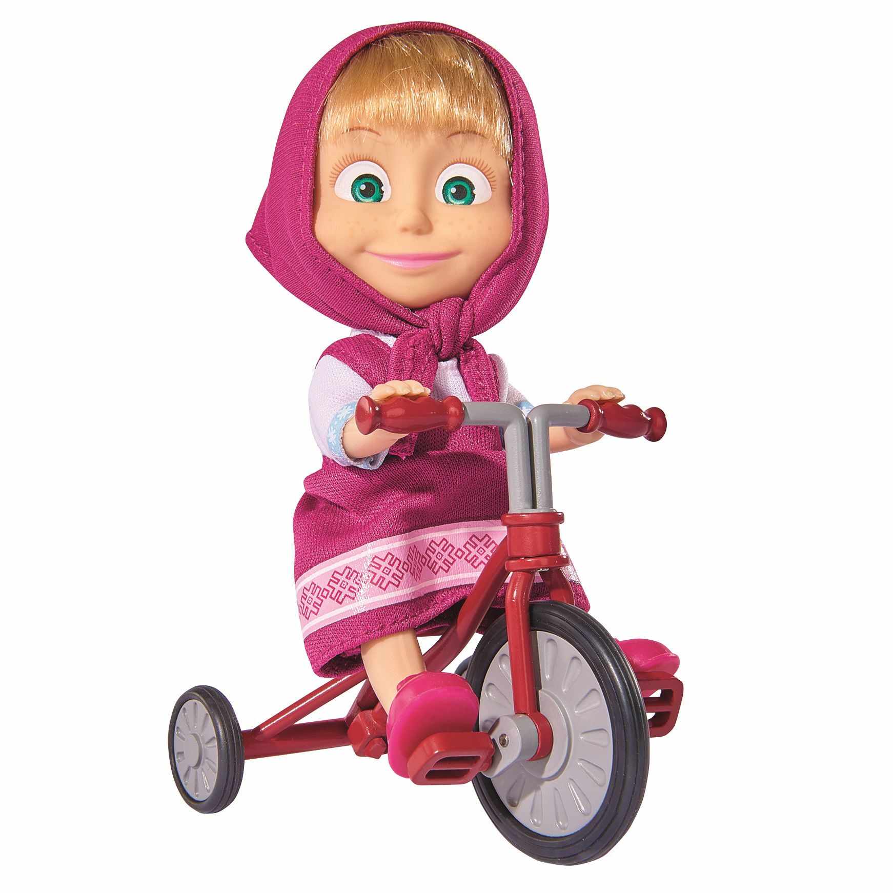 Papusa - Masha cu tricicleta | Viva Toys