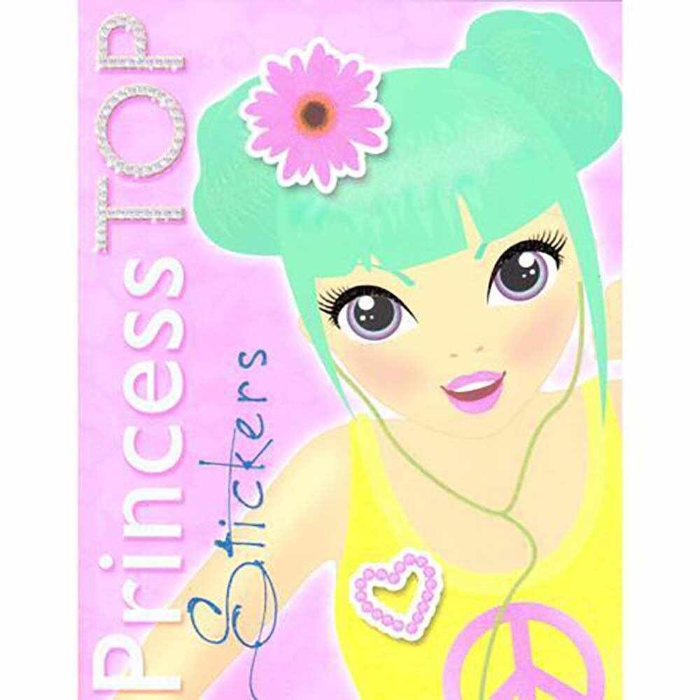 Carte Editura Girasol, Princess TOP Stickers, Galben