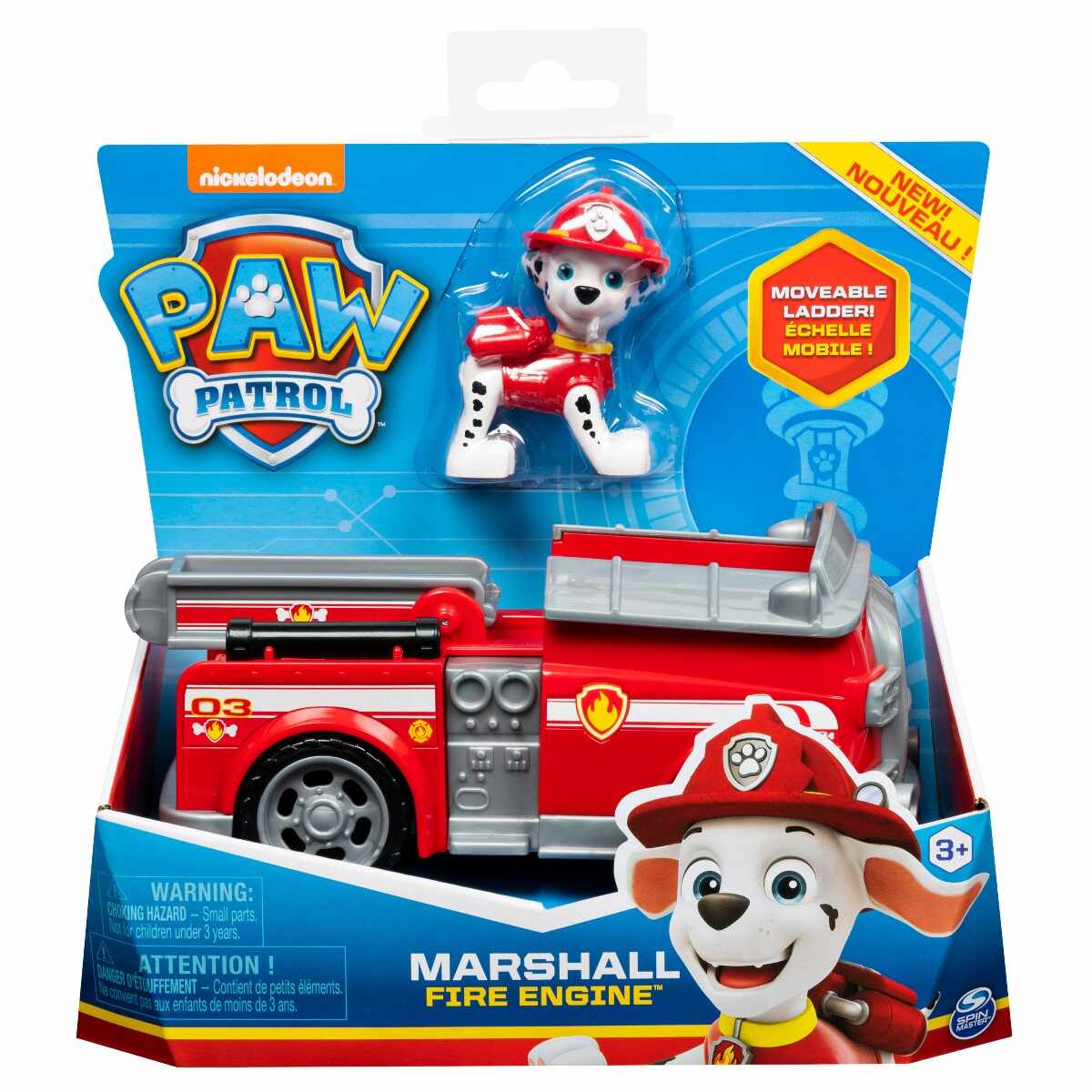 Masinuta cu figurina Paw Patrol, Marshall Fire Engine 20114322