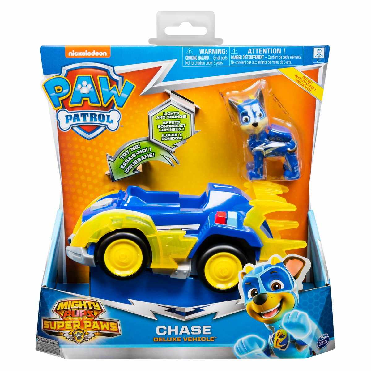 Jucarie - Paw Patrol - Chase Deluxe Vehicle | Spin Master