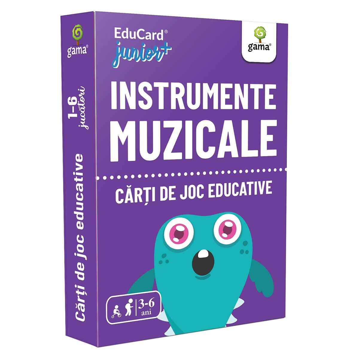 Editura Gama, Carti de joc educative Junior Plus, Instrumente muzicale